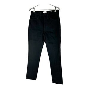 FRAME | 26 Le Italian True Straight Black Jeans Denim